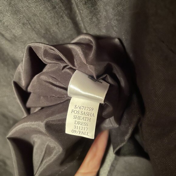 Banana Republic Dark Grey Sasha Sheath Dress Sz 6P - Picture 5 of 5